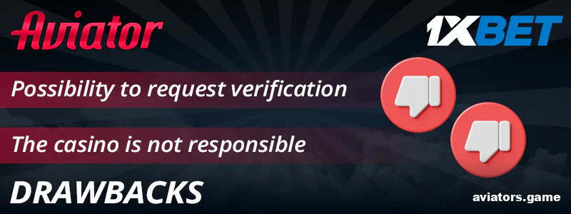 Weaknesses of 1xBet Aviator for Indian players