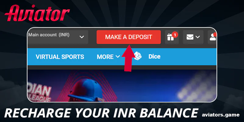 Replenish your balance INR