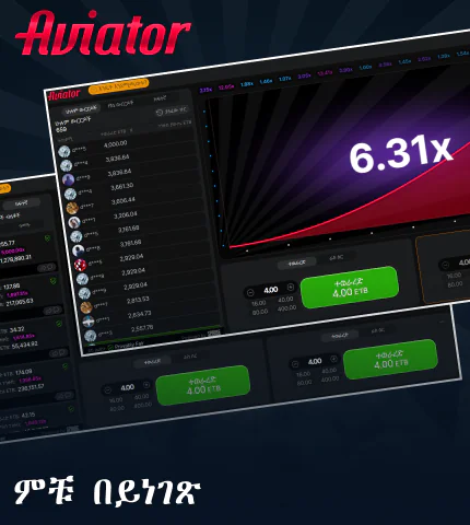 ቀላል በይነገጽ Aviator ጨዋታ ለኢትዮጵያ ተጫዋቾች