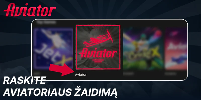 Pradėkite žaidimą Aviator internete