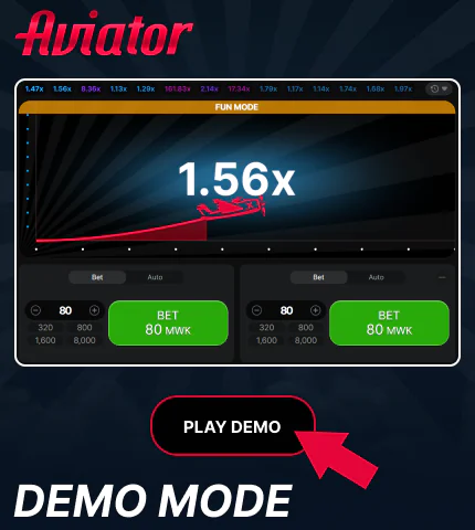 Demo mode in Aviator game for Malawi players