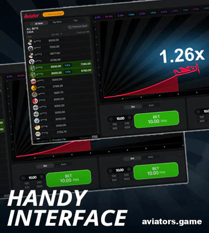 Easy interface in Aviator game for Pakistan players