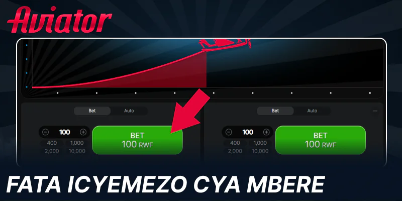 Kanda buto yo gutega mu mukino wa Aviator