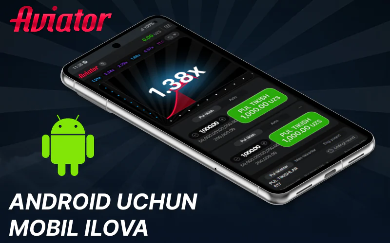 Android uchun Aviator ilovasini yuklab oling