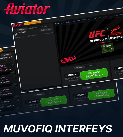 O'zbekistonlik futbolchilar uchun Aviator o'yinida qulay interfeys