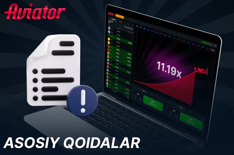 Aviator Uzbekistan asosiy qoidalari