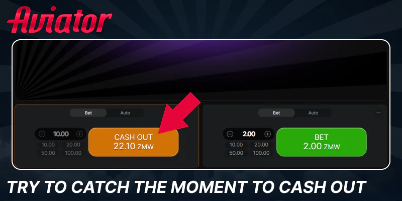 Collect your prize in Aviator game