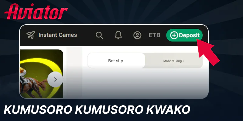 Isa dhipoziti kuti utambe Aviator nemari chaiyo