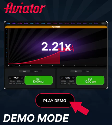 Demo mode in Aviator game for Bangladeshi