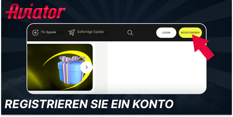 Registrieren Sie Ihr Konto, um Aviator zu spielen