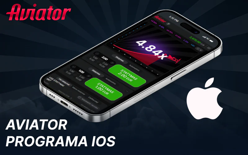 Tsisiųskite Aviator programą iOS