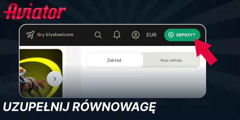 Wpłać depozyt, aby grać w Aviator na prawdziwe pieniądze