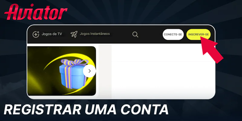 Registre sua conta para jogar Aviator