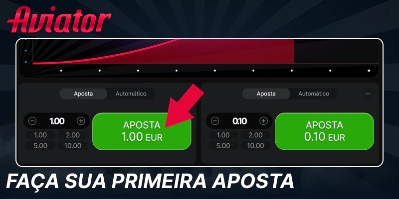Faça uma aposta no Aviator
