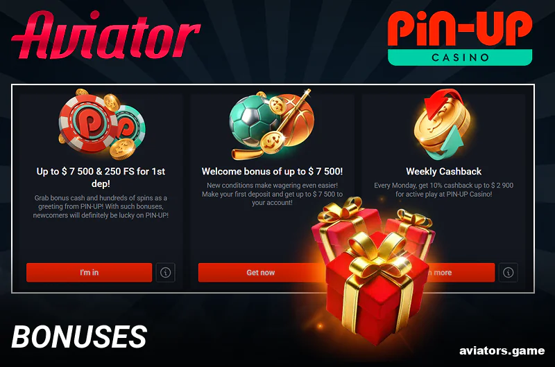 Promotions and bonuses at Pin Up Aviator for Indian players