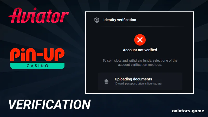 Verify your profile at Pin Up Aviator India