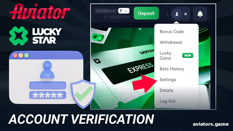Verify your profile at Lucky Star Aviator India
